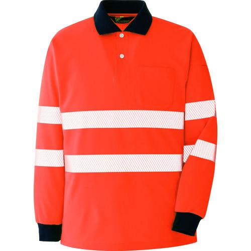 ミドリ安全 高視認 長袖ポロシャツ オレンジ 5L VES 2355-UE-5L [267