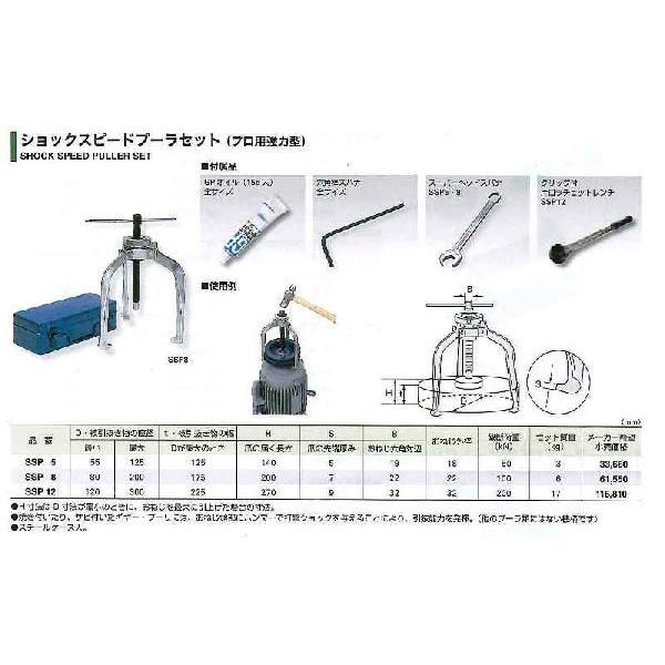 スーパーツール 【Z】ショックスピードプーラーセット（プロ用強力型） SSP5 [27-029339]の画像