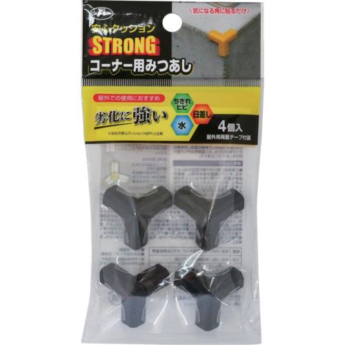 カーボーイ CAR-BOY 安心クッションSTRONG コーナー用みつあし4P ブラック ACSP-05 [377-218571 ...