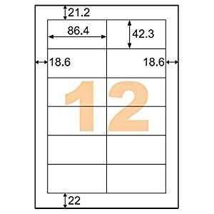 ヒサゴ 経済システム付け紙 12面四辺粗利益 [42321] ELM008L [555-624290] 事務印、事務スタンプ-キッチン、日用品、文具