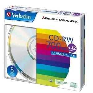 三菱化学メディア PC DATA用 CD-RW [3510] SW80EU5V1 [F040218]｜daishinshop