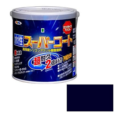 アサヒペン  水性スーパーコート アトランティックブルー  [A190201]｜daishinshop