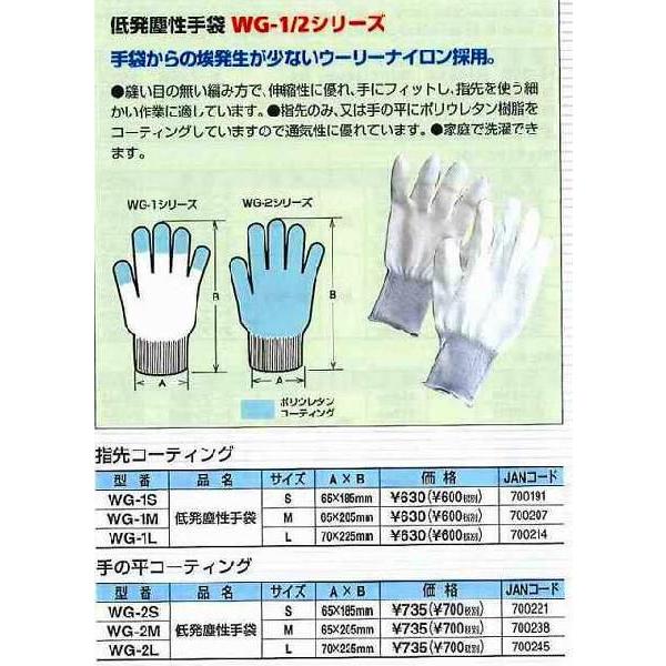 太洋電機産業 グット goot 低発塵性手袋 M 先 WG-1M [A011611]｜daishinshop｜02