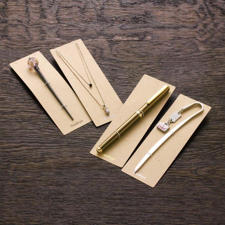 名入れ箔押し オリジナル台紙 縦長ロング ブックマーカー かんざし