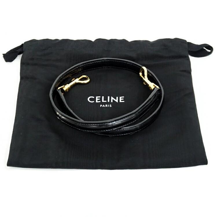 【希少】CELINE 16 セーズ ハンドバッグ ショルダーバッグ クロコダイルマット レザー ブラック ゴールド金具 2WAY ブランドバッグ 2s78447j【中古】 | 16（CELINE） | 14