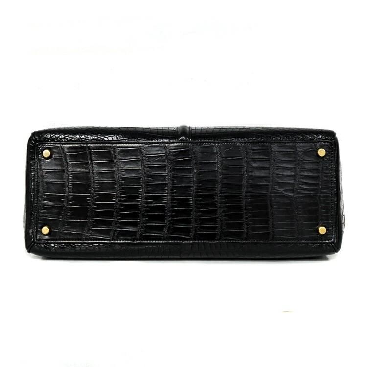 【希少】CELINE 16 セーズ ハンドバッグ ショルダーバッグ クロコダイルマット レザー ブラック ゴールド金具 2WAY ブランドバッグ 2s78447j【中古】 | 16（CELINE） | 03