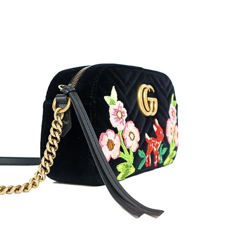 GG Marmont 【美品】 グッチ GGマーモント チェーンショルダーバッグ 