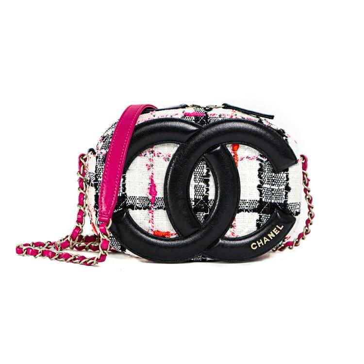 CHANEL（シャネル） 【美品】 ツイード チェーンショルダーバッグ 
