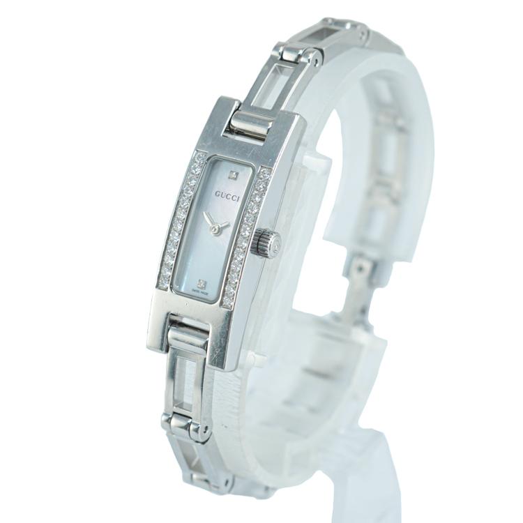 GUCCI（グッチ） 【中古】 レディース腕時計 3900L ダイヤベゼル 2P 