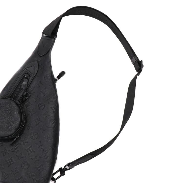 【美品】LOUIS VUITTON モノグラム・シャドウ デュオ・スリングバッグ メンズバッグ ポーチ付 ボディバッグ M21890 ノワール ブラック 5060125j 【中古】_3