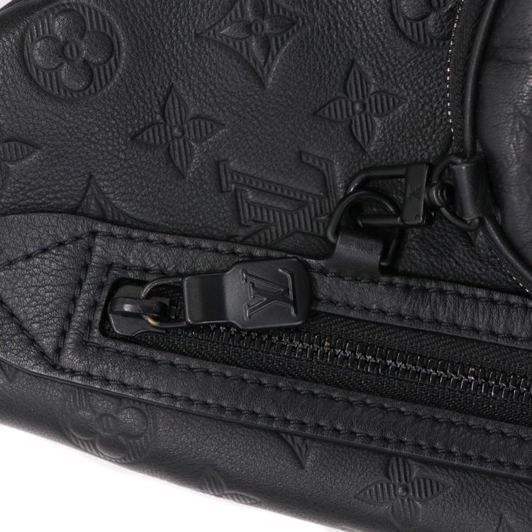 【美品】LOUIS VUITTON モノグラム・シャドウ デュオ・スリングバッグ メンズバッグ ポーチ付 ボディバッグ M21890 ノワール ブラック 5060125j 【中古】_4