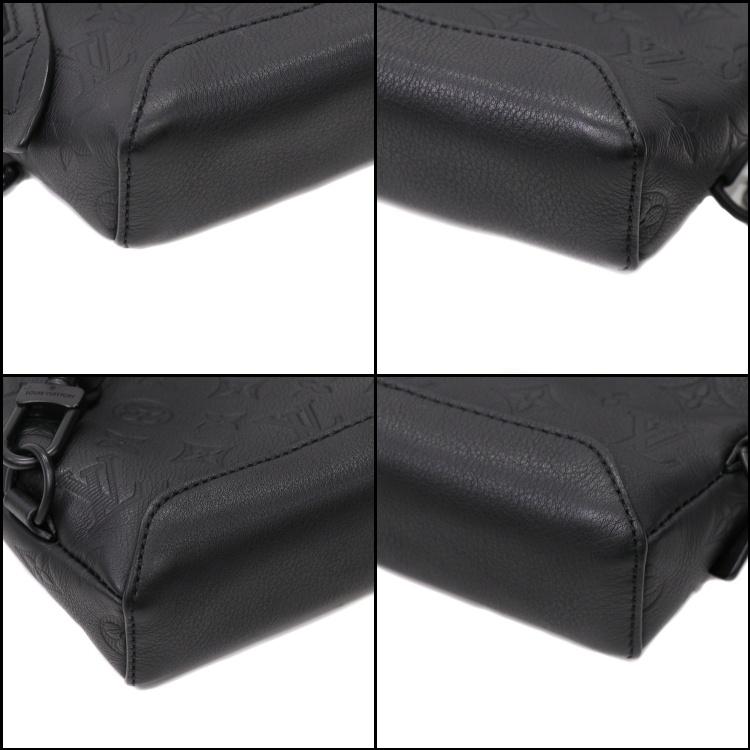 【美品】LOUIS VUITTON モノグラム・シャドウ デュオ・スリングバッグ メンズバッグ ポーチ付 ボディバッグ M21890 ノワール ブラック 5060125j 【中古】_5
