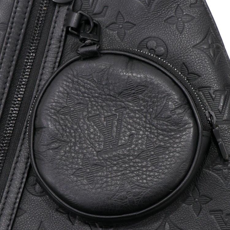 【美品】LOUIS VUITTON モノグラム・シャドウ デュオ・スリングバッグ メンズバッグ ポーチ付 ボディバッグ M21890 ノワール ブラック 5060125j 【中古】_8