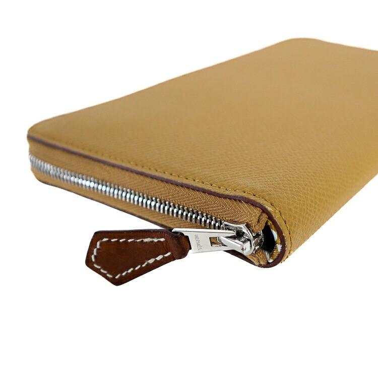 Azap 【美品】HERMES エルメス アザップロング シルクイン 長財布
