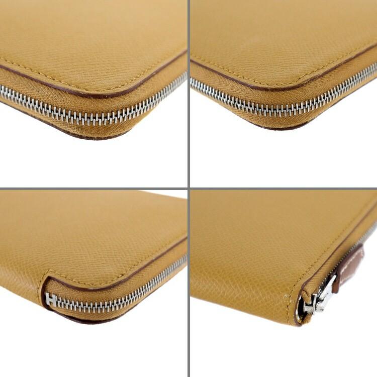Azap 【美品】HERMES エルメス アザップロング シルクイン 長財布