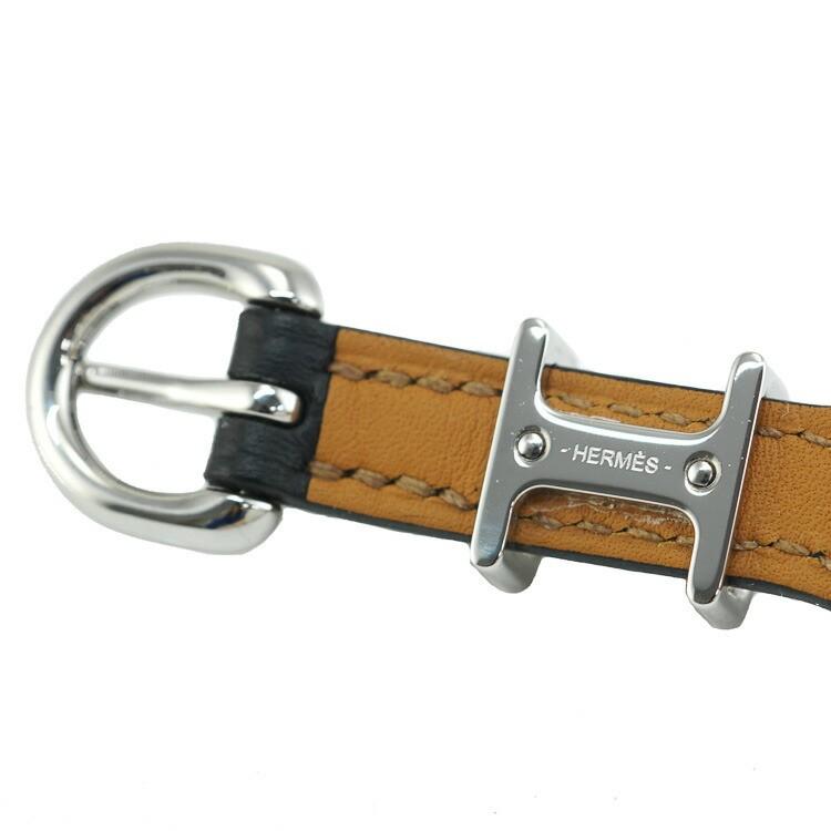 HERMES（エルメス） 【美品】HERMES レザーブレスレット トレンチ