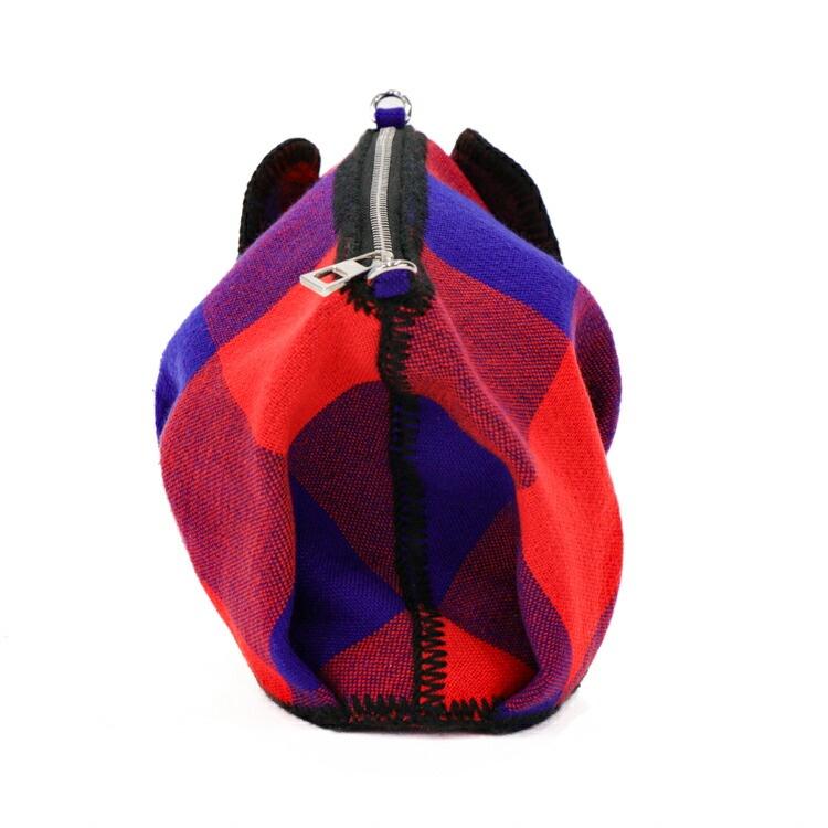【極美品】LOEWE ノット オン マイ プラネット 300個限定 ミニ エレファント ショルダーバッグ A623C45X05 シュカ ブルー レッド 5442258m【中古】の画像