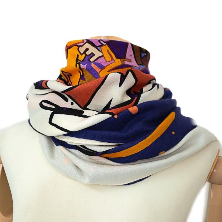 HERMES（エルメス） カレジェアン カレ140 Hermes Graffiti KONGO