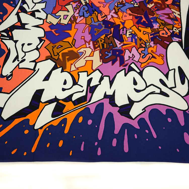 HERMES（エルメス） カレジェアン カレ140 Hermes Graffiti KONGO