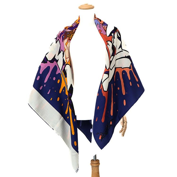 HERMES（エルメス） カレジェアン カレ140 Hermes Graffiti KONGO