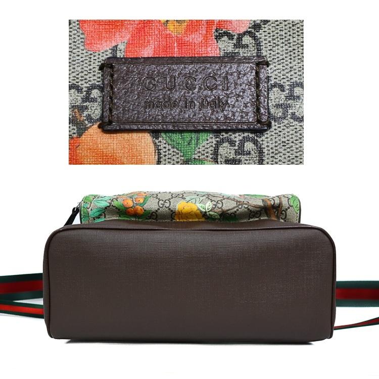 【美品】GUCCI GGスプリーム ティアン バックパック リュック 428027 キャンバス レザー ベージュ ブランドバッグ 5561784m【中古】_5