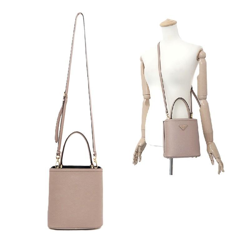 PANIER（PRADA） 【美品】PRADA プラダ パニエ サフィアーノ レザー