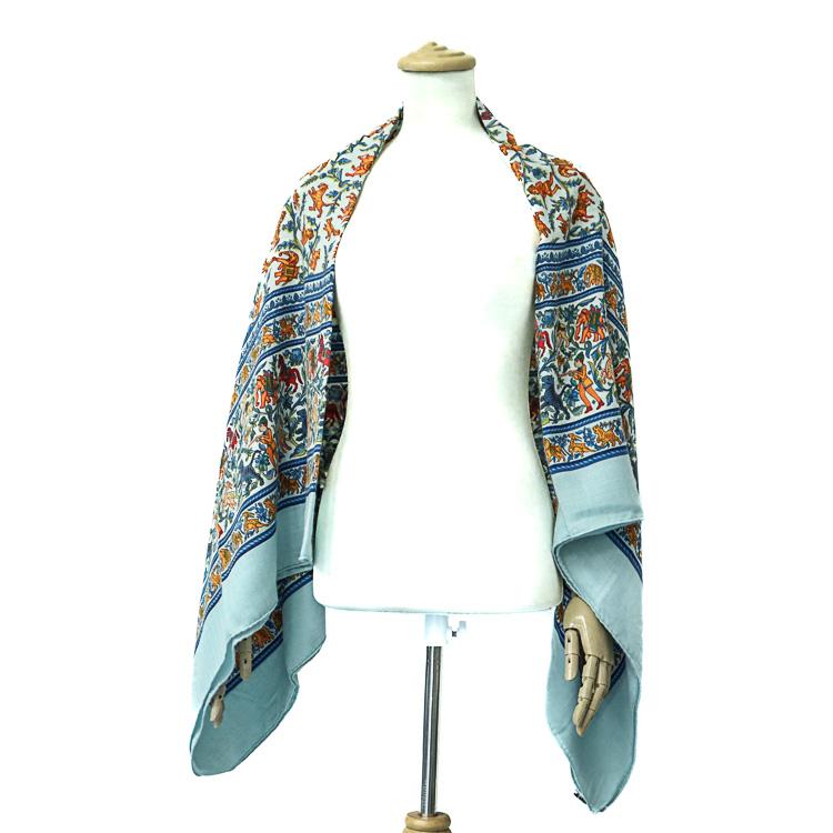 HERMES（エルメス） カレジェアン カレ140 CHASSE EN INDE インドの