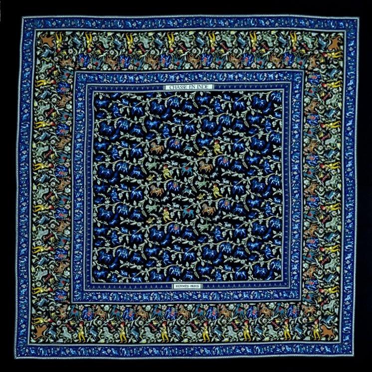 HERMES（エルメス） カレジェアン カレ140 CHASSE EN INDE インドの