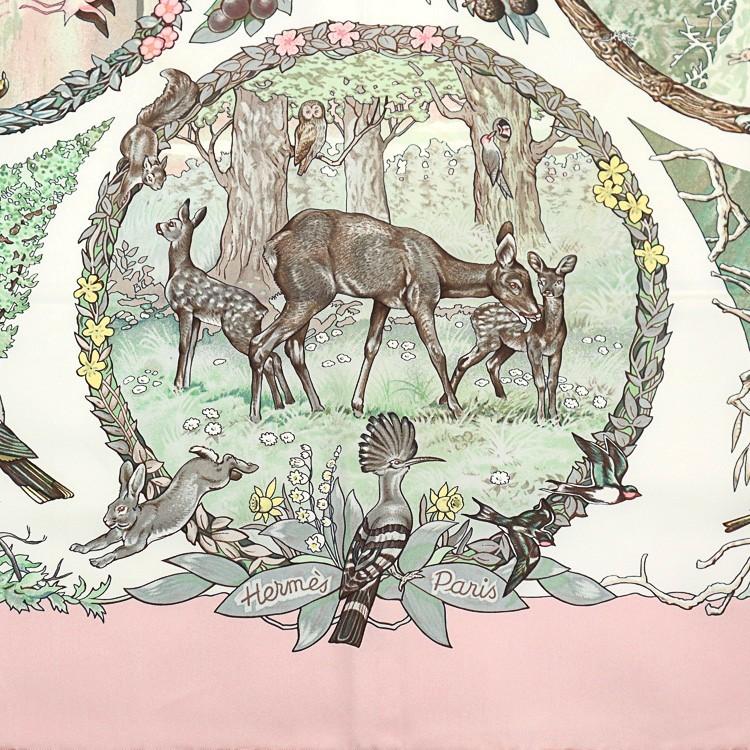 HERMES（エルメス） 【美品】HERMES カレ90 大判スカーフ LES QUATRE