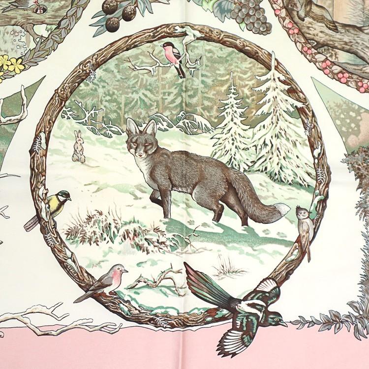 HERMES（エルメス） 【美品】HERMES カレ90 大判スカーフ LES QUATRE