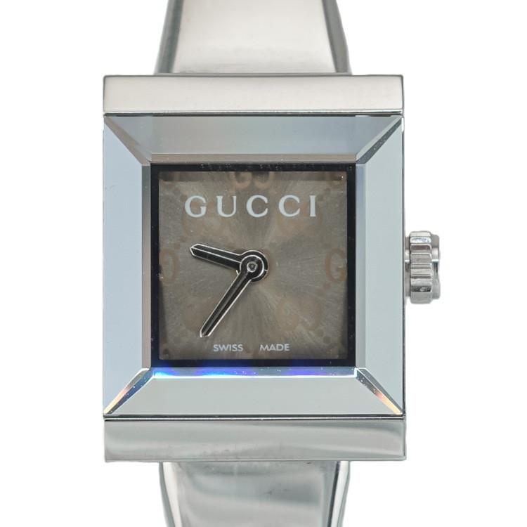 GUCCI 128.5 バングル GG文字盤 腕時計 レディース 動作未確認 GUCCI（グッチ） 【美品】GUCCI 腕時計 Gフレーム バングルウォッチ