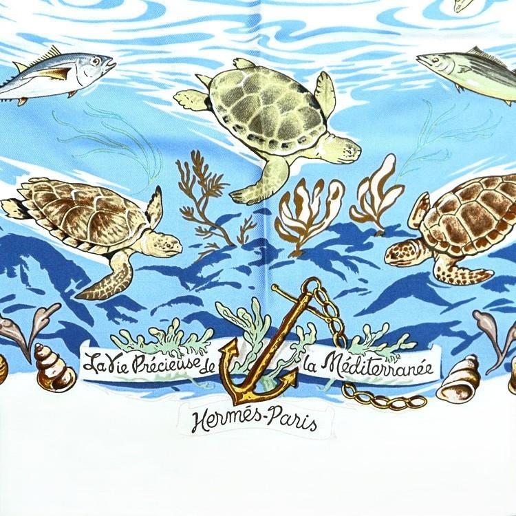 HERMES（エルメス） 【美品】HERMES カレ90 大判スカーフ Lavie