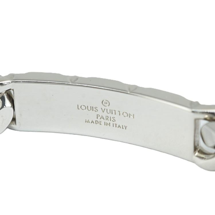 ルイヴィトン モノグラム チェーン ブレスレット シルバー メンズ LOUIS VUITTON（ルイ・ヴィトン） モノグラム チェーンブレスレット