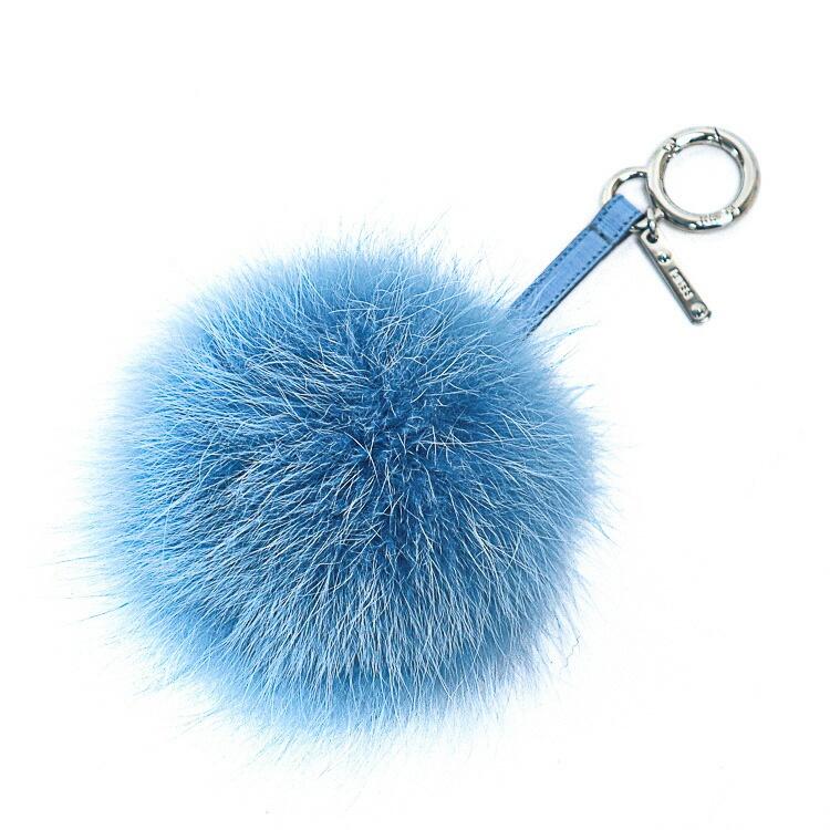 FENDI（フェンディ） 【美品】FENDI ポンポンチャーム キーホルダー