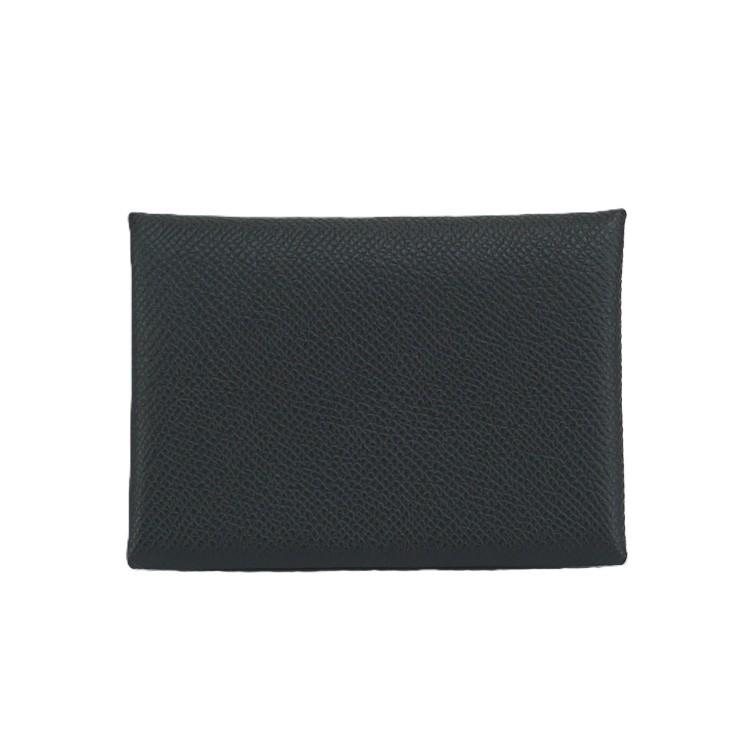 エルメス　カルヴィデュオ　W刻印　シェーヴル　ブラック　黒　カードケース　財布 HERMES（エルメス） 【未使用品】 カルヴィ デュオ カードケース