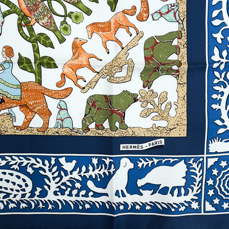 HERMES（エルメス） 【美品】 カレ90 大判スカーフ EARLY AMERICA 古き