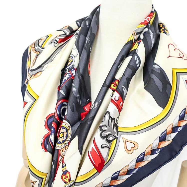 HERMES（エルメス） 【未使用品】 カレ90 大判スカーフ Harnais de