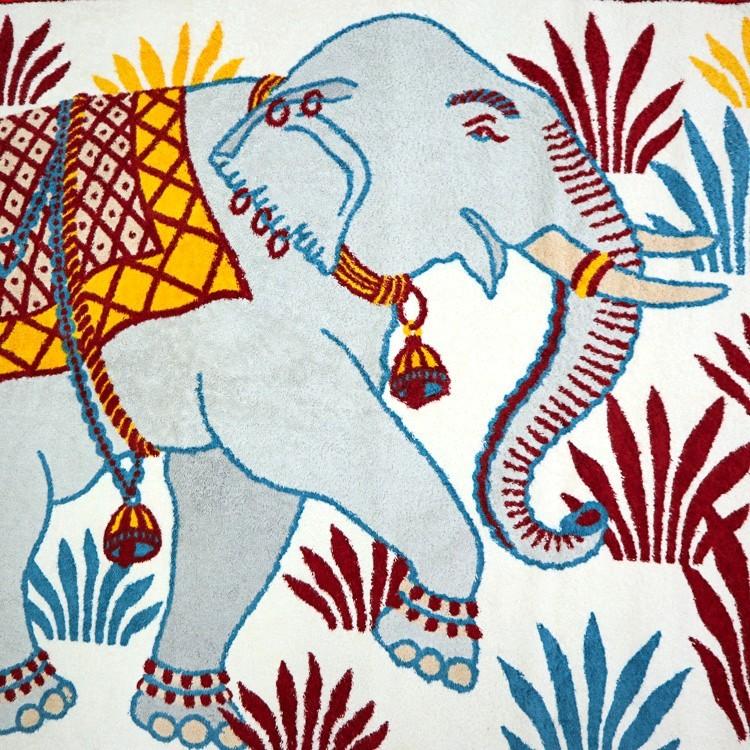 HERMES（エルメス） タオルケット ビーチタオル ゾウ ブランケット