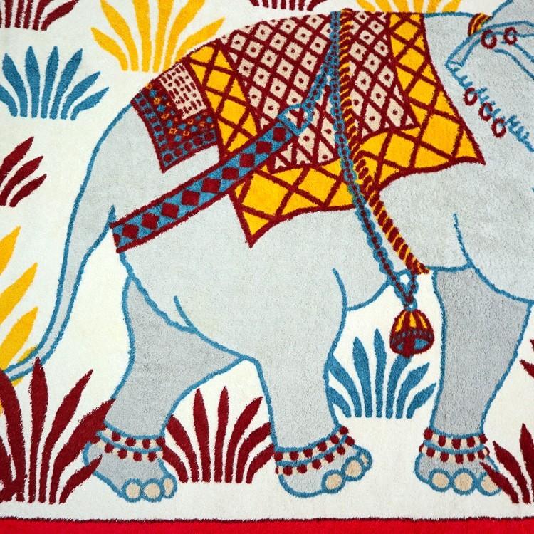 HERMES（エルメス） タオルケット ビーチタオル ゾウ ブランケット