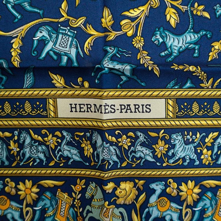 HERMES（エルメス） 【美品】 カレ90 大判スカーフ CHASSE EN INDE