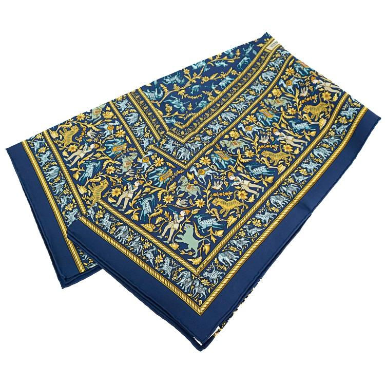 HERMES（エルメス） 【美品】 カレ90 大判スカーフ CHASSE EN INDE