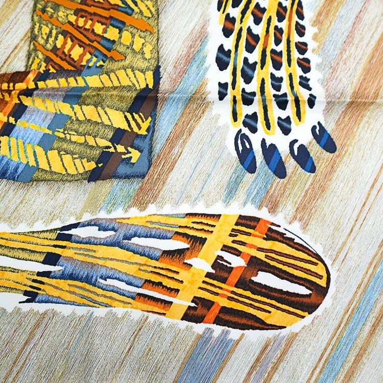 HERMES（エルメス） 【美品】 カレ90 大判スカーフ Le Chat Carre ル