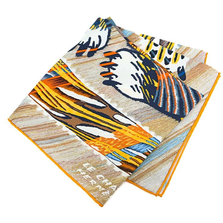 HERMES（エルメス） 【美品】 カレ90 大判スカーフ Le Chat Carre ル