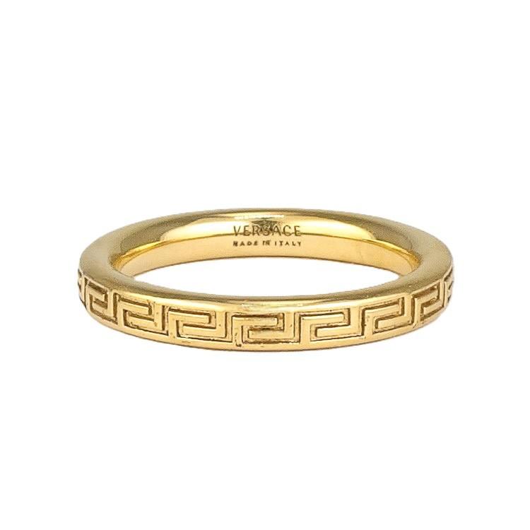 GIANNI VERSACE 【美品】GIANNI 指輪 リング グレカ 真鍮 ゴールド 