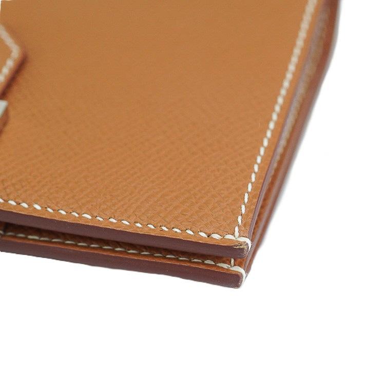 Bearn 【美品】 エルメス ベアンコンパクト 二つ折り ミニ財布 ヴォー 