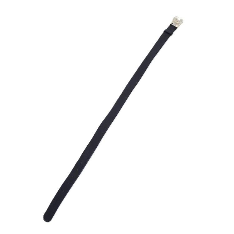 【中古】シャネル ココマーク レザー ベルト  B20A 75/30 ラインストーン フェイクパール ブラック レディース アクセサリー CHANEL 6127776mｍ-Zの画像