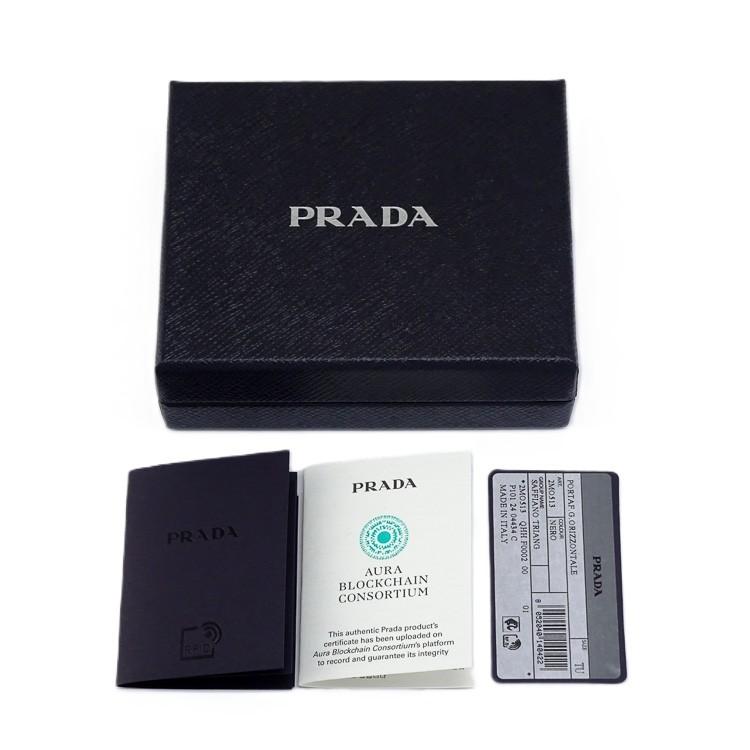 PRADA プラダ サフィアーノ SAFFIANO（PRADA） 【新品同様】 プラダ サフィアーノ トライアングル