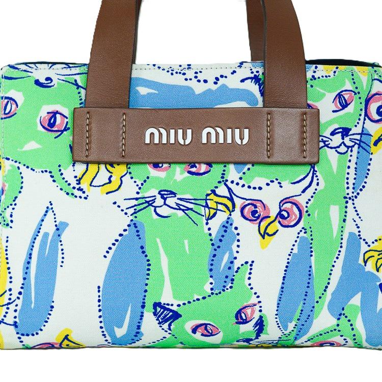 miu miu（ミュウミュウ） 【美品】MIU MIU カナパ 2WAY ハンドバッグ