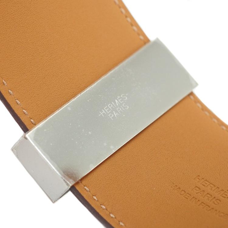 【新品同様】 エルメス コリエドシアン バングル ブレスレット ヴォースイフト エトゥープ シルバー金具 A刻 T2 ブランドアクセサリー HERMES 6148582m【中古】の画像