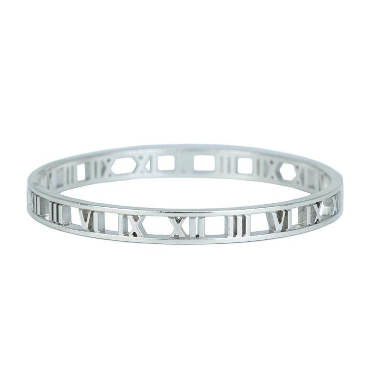 Tiffany & Co. ティファニー　オープンアトラス バングル　シルバー Tiffany Atlas ティファニー オープン アトラス バングル ブレスレット